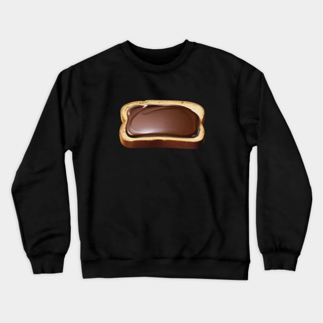 Chocolate Toast Sandwich Bread Vintage Kawaii Yummy Since Retro Crewneck Sweatshirt by Flowering Away